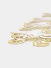 Золотой наклейка на стену в форме бабочки 3D, стикеры-бабочки, 12 штук