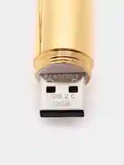 Золотой патрон-флешка USB 4, 8, 16, 32 гб/ подарочная пуля в реальный размер