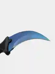 Синий нож керамбит cs go