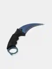 Синий нож керамбит cs go
