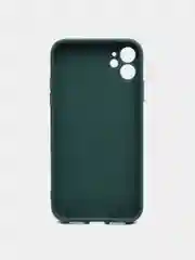 Тёмно-зелёный противоударный чехол с защитой камеры на 11 iPhone