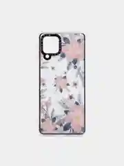 Розовый чехол Samsung Galaxy M32, Самсунг Галакси М32 твердый прозрачный с рисунком