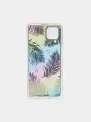 Лазурный чехол Samsung Galaxy M32, Самсунг Галакси М32 твердый прозрачный с рисунком
