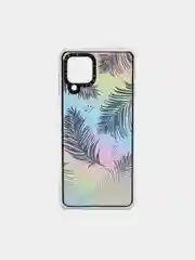 Лазурный чехол Samsung Galaxy M32, Самсунг Галакси М32 твердый прозрачный с рисунком