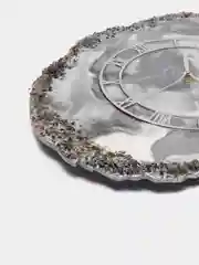 Часы настенные из эпоксидной смолы, ручная работа
