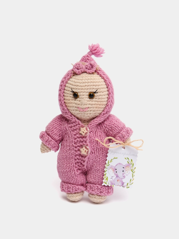 Вязаный Пупс, Вязаная игрушка, Амигуруми, Рост 18см