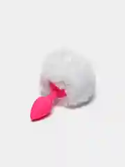 Белый анальная втулка с хвостом "TODO SWEET BUNNY", 1 штука