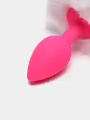 Белый анальная втулка с хвостом "TODO SWEET BUNNY", 1 штука