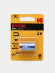 Батарейки Kodak CR123 (123, CR123A), литиевые 3V