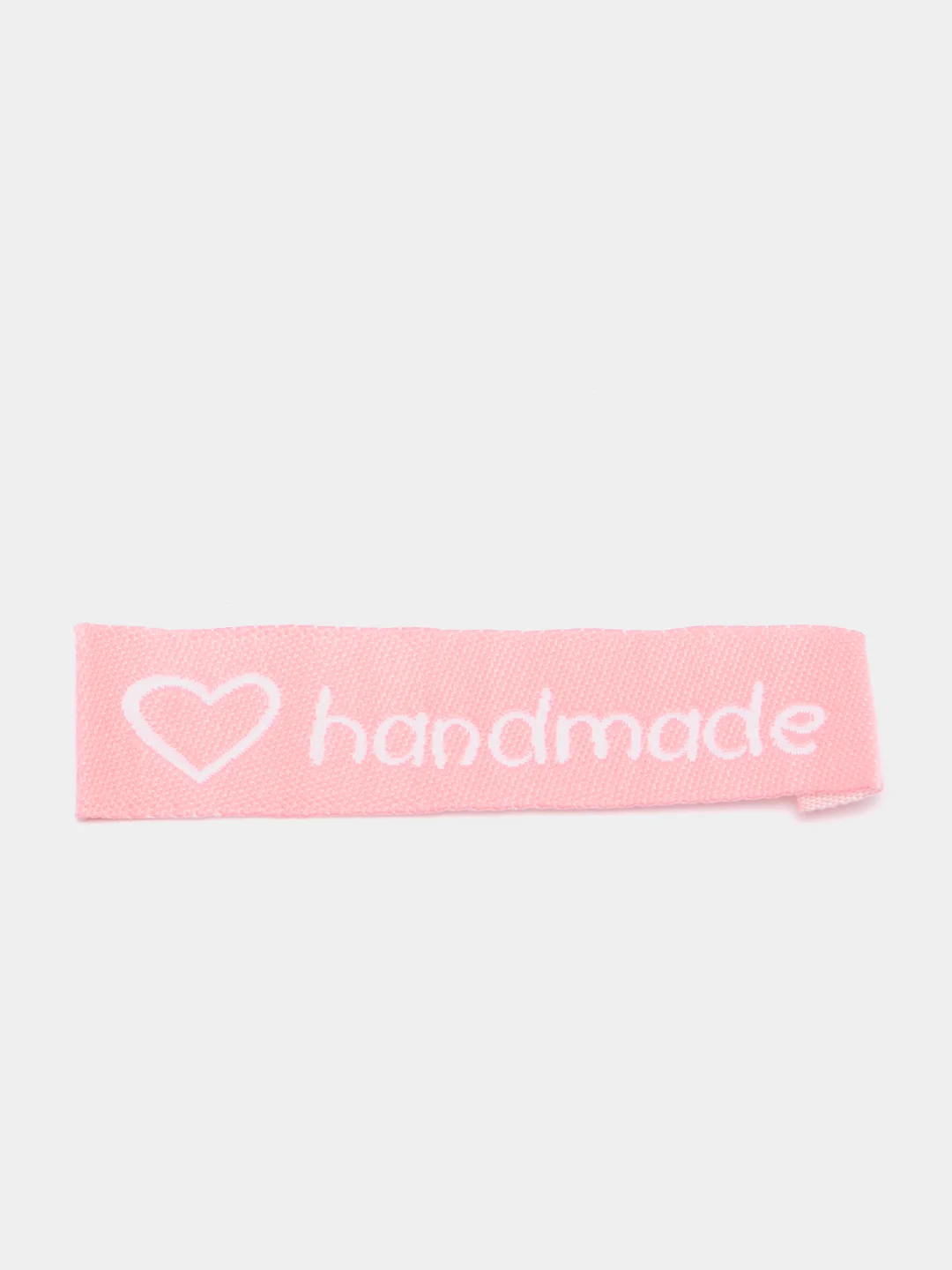 Розовый набор нашивок "Hand Made", ручная работа, 5 штук в упаковке