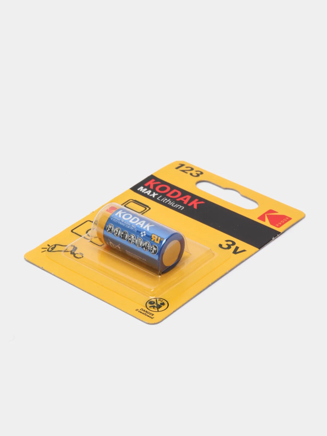 Батарейки Kodak CR123 (123, CR123A), литиевые 3V