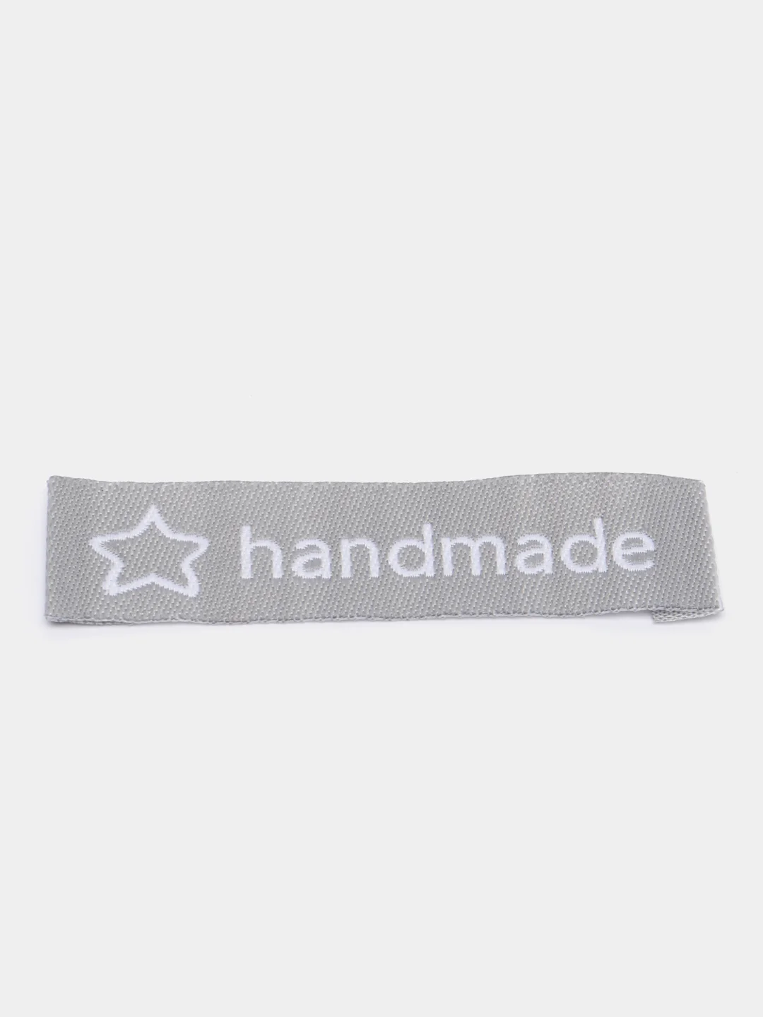 Серый набор нашивок "Hand Made", ручная работа, 5 штук в упаковке