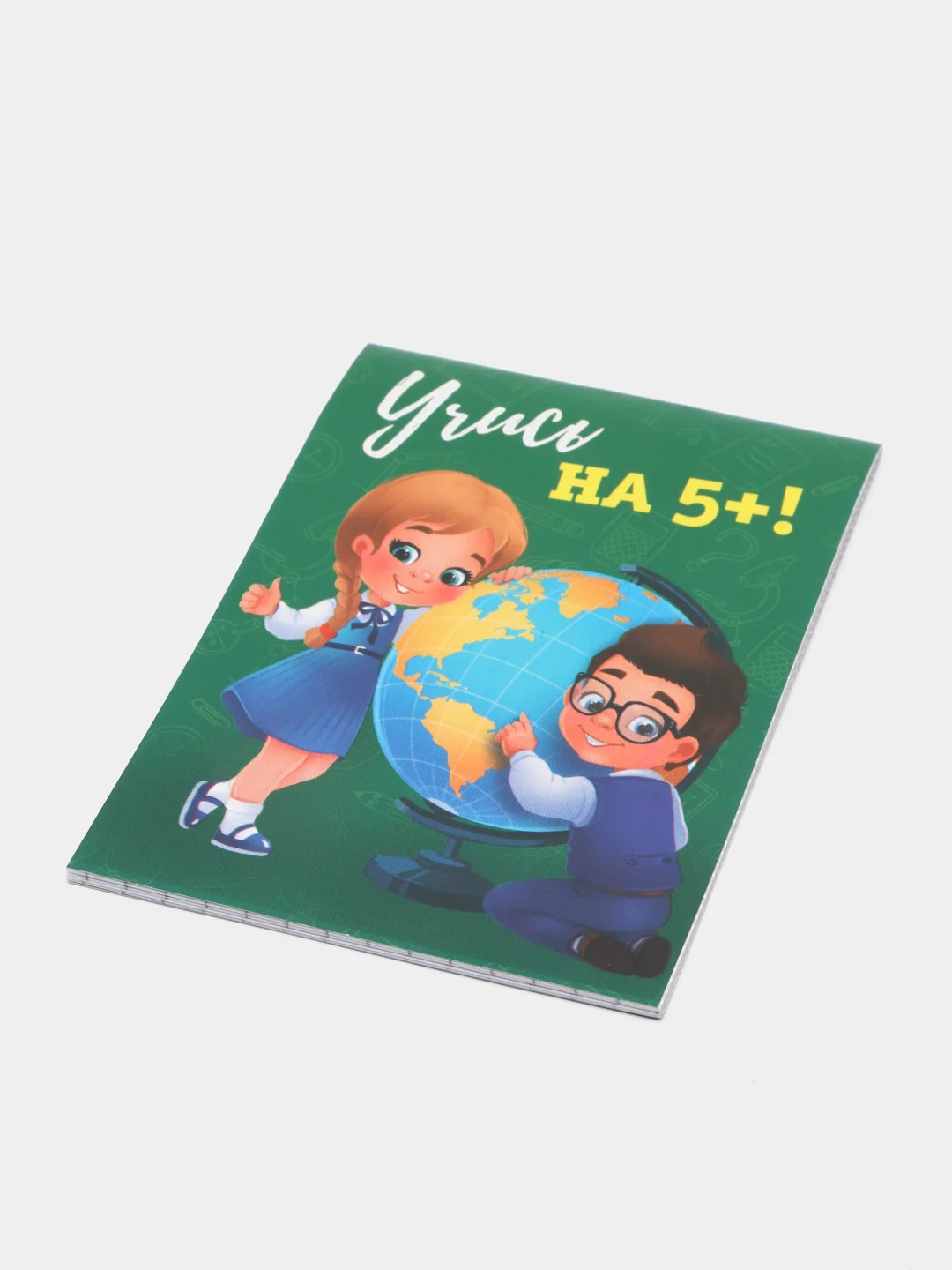 Зеленый мини-блокнот, сувенир на первое сентября, А 7, 16 л