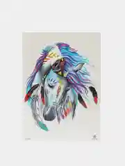 Белый переводная тату для тела