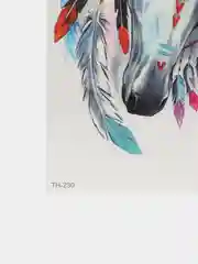 Белый переводная тату для тела