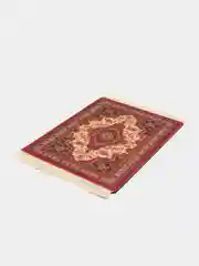 Бордовый восточный игровой коврик для компьютерной мыши КАРТОФАН с бахромой и рисунком текстильный