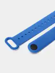 Синий силиконовый ремешок для фитнес браслета Xiaomi Mi Band 4, Mi Band 3