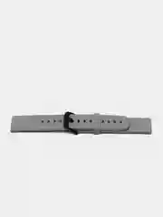 Серый силиконовый ремешок для Xiaomi Amazfit Bip/ Samsung/Huawei, 20 мм, с кнопкой Универсальный