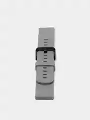 Серый силиконовый ремешок для Xiaomi Amazfit Bip/ Samsung/Huawei, 20 мм, с кнопкой Универсальный