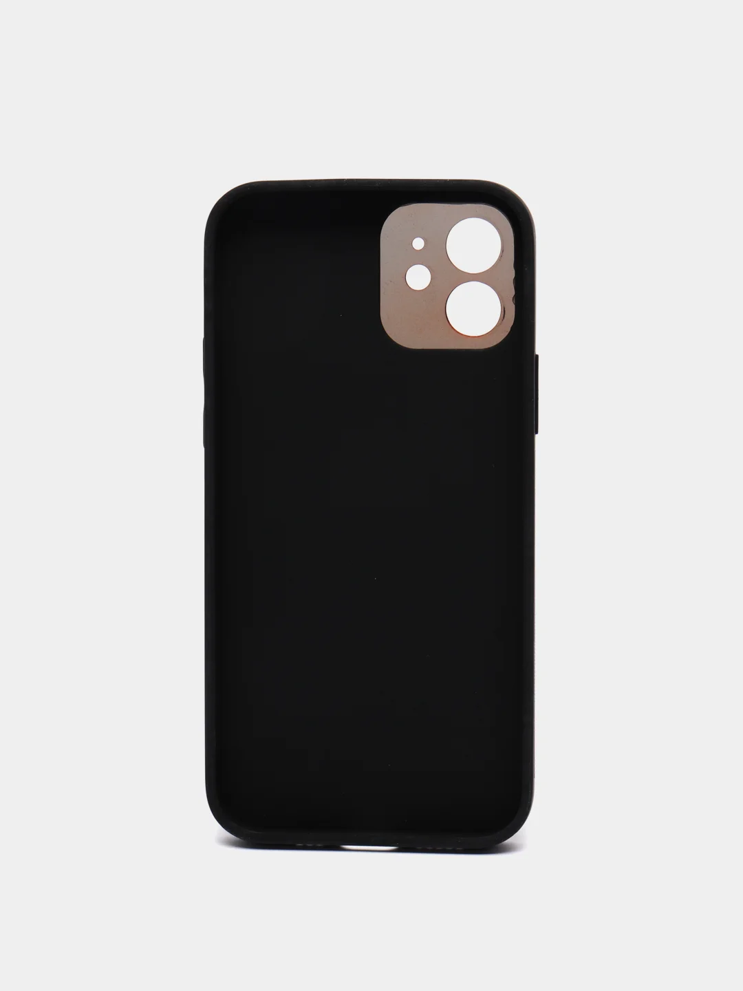 Черный чехол с золотой окантовкой на iPhone 13, 13 Pro, 13 Pro Max, 12, 12 Pro кожаный