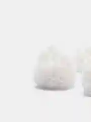 Белый помпоны декоративные из мягкого фатина, 5 штук, 2,5 см