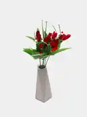 Красный искусственные цветы "Крокусы", подснежники