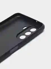 Черный силиконовый чехол BROSCORP для Huawei Nova Y70, Y70 Plus, Y71 матовый с защитой камер