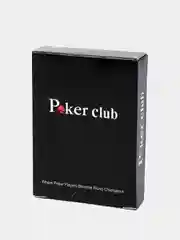 Красный карты игральные пластиковые Poker Club, для покера