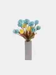Голубой искусственные цветы, розы, букет