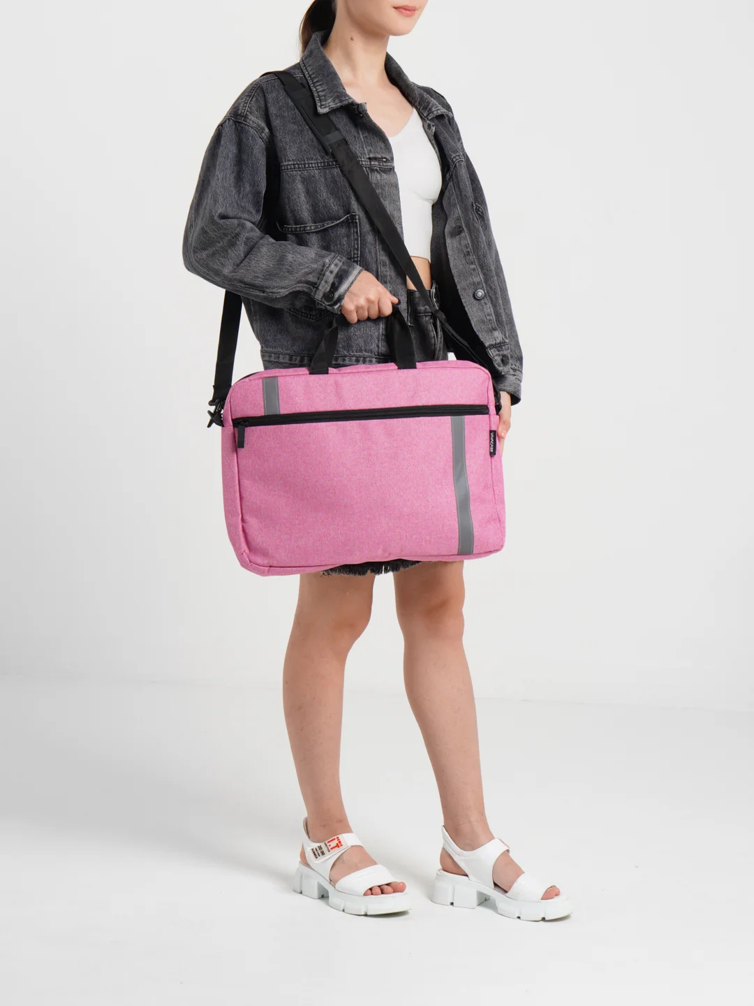Сумка для ноутбука Vivacase Pink Panther 15.6", жаккард, СО, розовый, VCN-CCAPLR15-pink