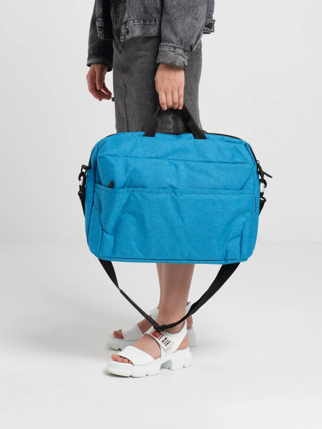 Сумка для ноутбука Vivacase BusinessTrip 15.6", жаккард, джинс, VCN-BTRPJ15-jeans