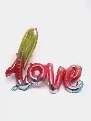 Голубой фольгированные воздушные шары "Love"