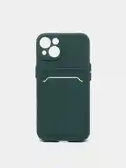 Зеленый чехол для iPhone 11, 12, 13, Pro, Max, 7, 8, Plus, с карманом для карт, защита камеры