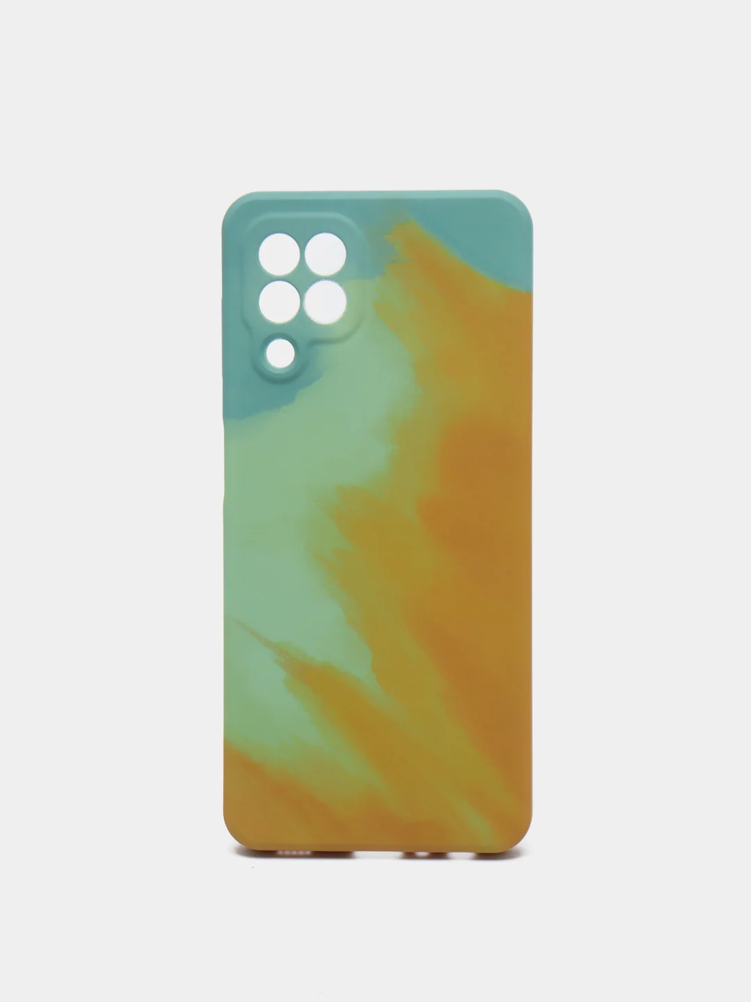 Хаки чехол Samsung Galaxy A22 / Galaxy M22 / Galaxy M32 силиконовый с мягким подкладом