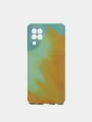 Хаки чехол Samsung Galaxy A22 / Galaxy M22 / Galaxy M32 силиконовый с мягким подкладом