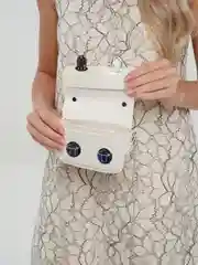 Белый женская сумка