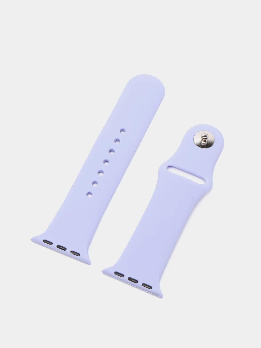 Лавандовый ремешок, силиконовый, цветной, для Apple Watch, 38, 40, 42, 44, 45, 49 мм