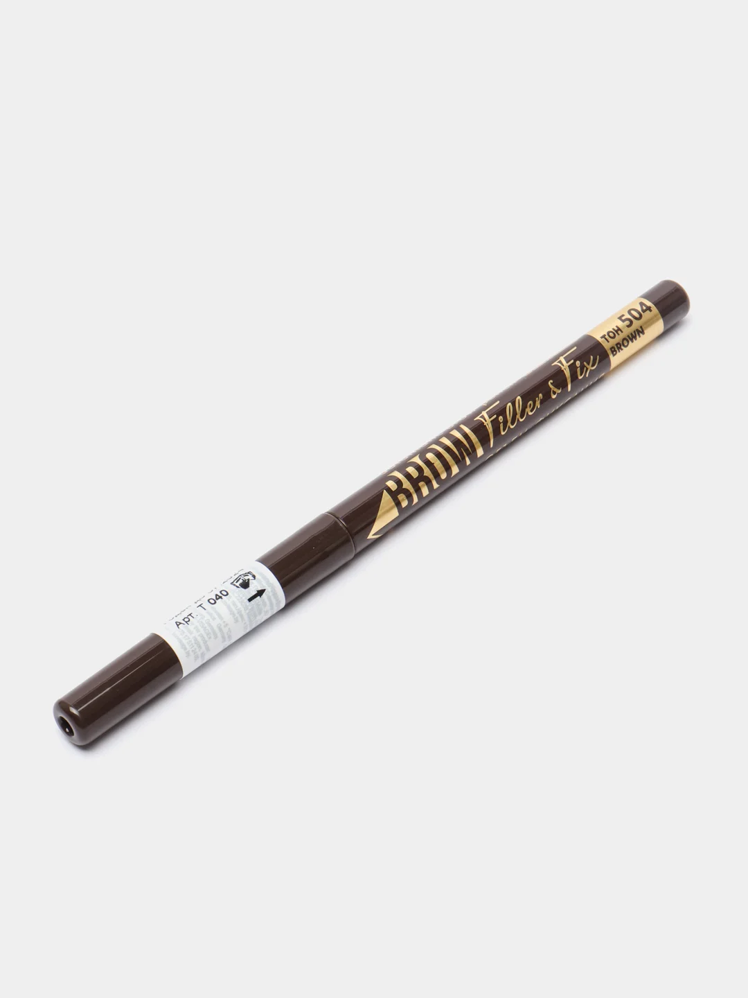 Карандаш для бровей механический LUXVISAGE BROW Filler & Fix Brown, тон 504