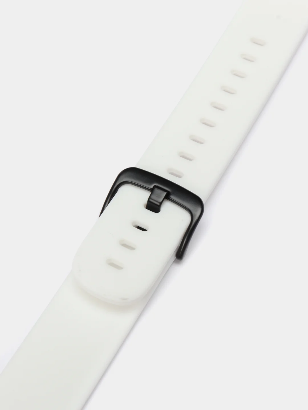 Белый силиконовый ремешок для Xiaomi Amazfit Bip/ Samsung/Huawei, 20 мм, с кнопкой Универсальный