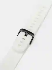 Белый силиконовый ремешок для Xiaomi Amazfit Bip/ Samsung/Huawei, 20 мм, с кнопкой Универсальный