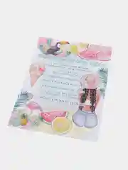 Розовый постер-плакат "Правила кухни", "Детской комнаты"