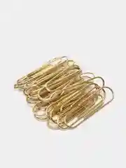 Скрепки BRAUBERG, 28 мм, золотистые, 100 штук