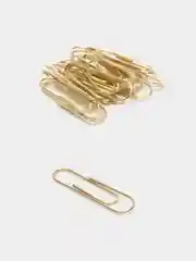 Скрепки BRAUBERG, 28 мм, золотистые, 100 штук