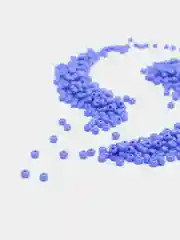 Светло-синий бисер чешский Preciosa, Чехия, № 10, Natural Opaque