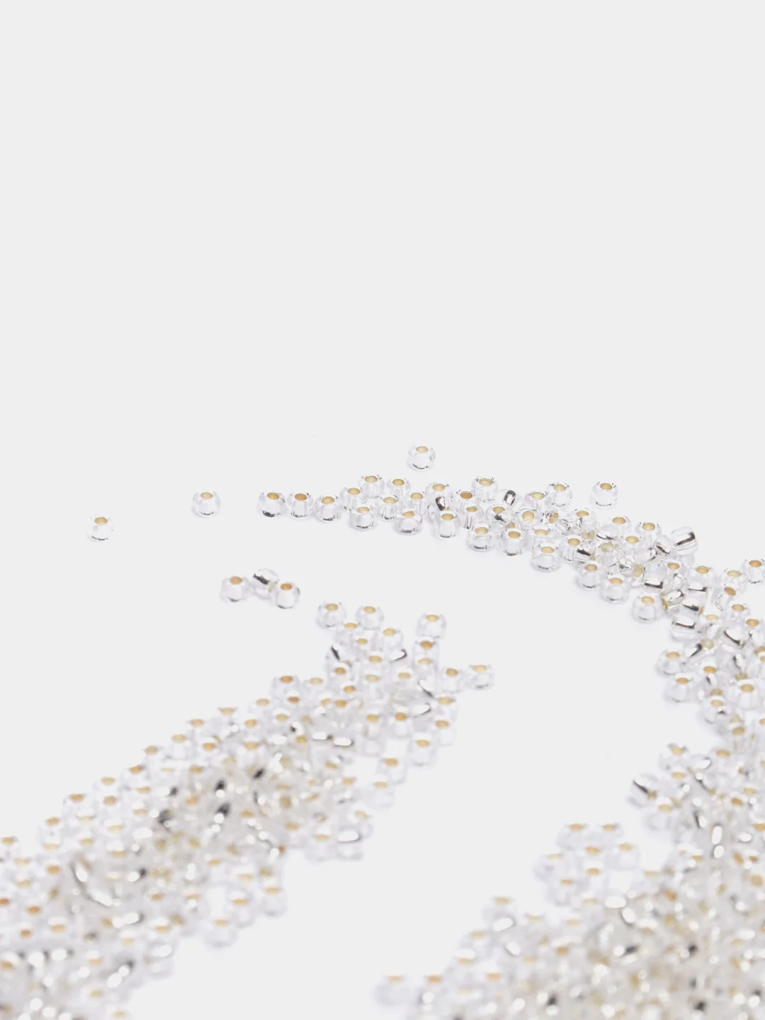 Бисер чешский Preciosa (Чехия) № 10 Transparent Silver Lined(с серебряной линией внутри)