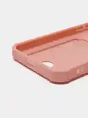 Пастельно-коралловый чехол для iPhone 11, 12, 13, с карманом для карт, противоударный