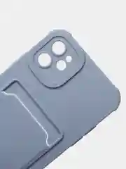 Небесно-голубой чехол для iPhone 11, 12, 13, с карманом для карт, противоударный