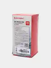 Ручка шариковая BRAUBERG Stick Medium, синяя, 48 штук, линия 0,5 мм