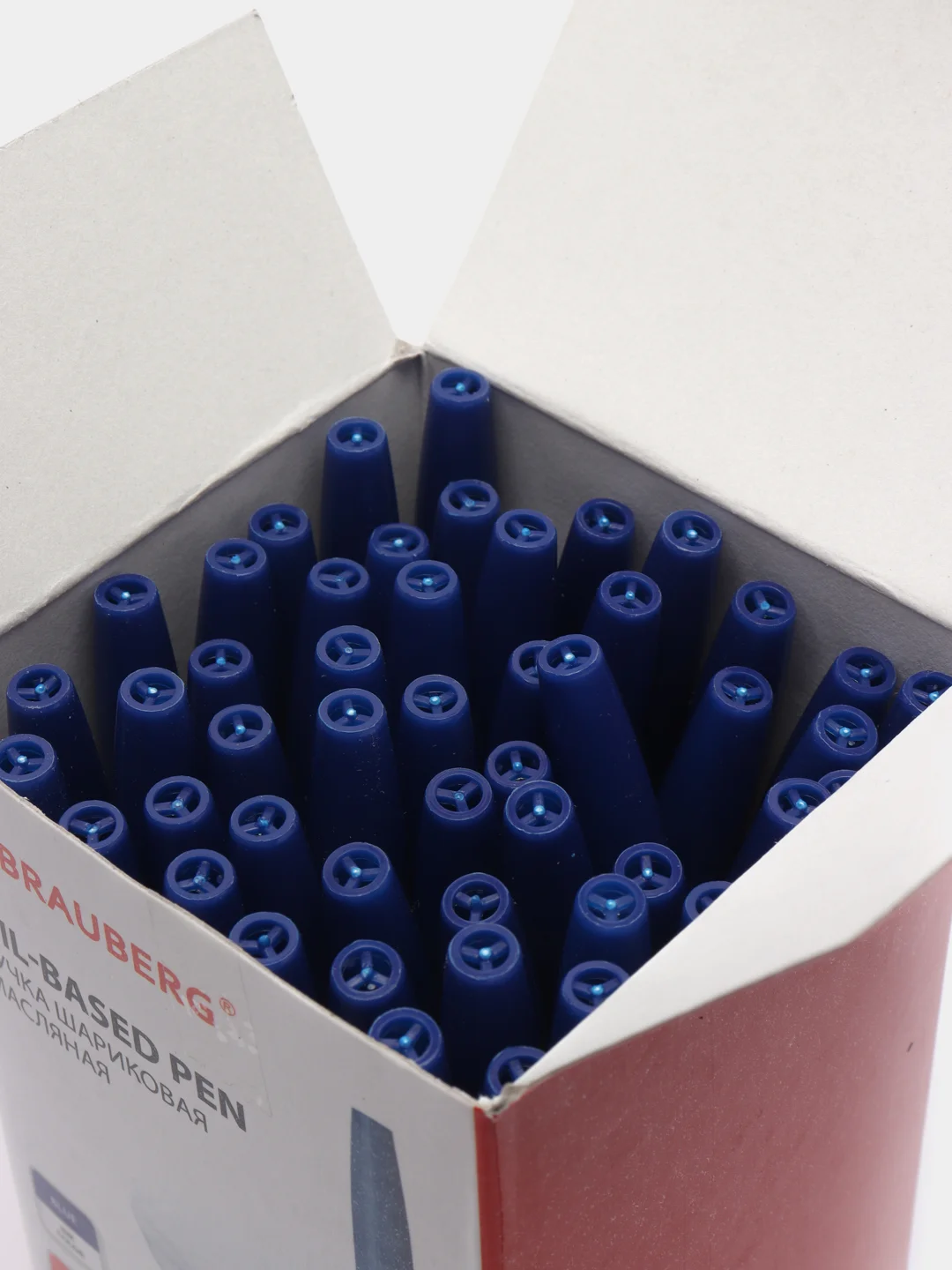 Ручка шариковая BRAUBERG Stick Medium, синяя, 48 штук, линия 0,5 мм