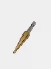 Желтый сверло ступенчатое из быстрорежущей стали по металлу с прямым желобом 4-20 / 4-12 / 3-12